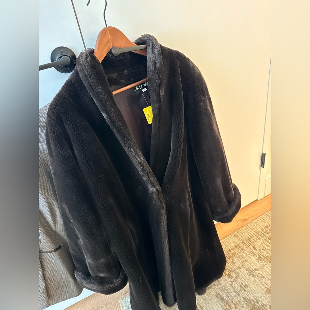 Steve by Searle Faux Fur Swing Coat